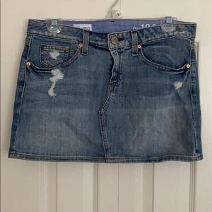 NWOT Gap 1969 denim mini skirt
